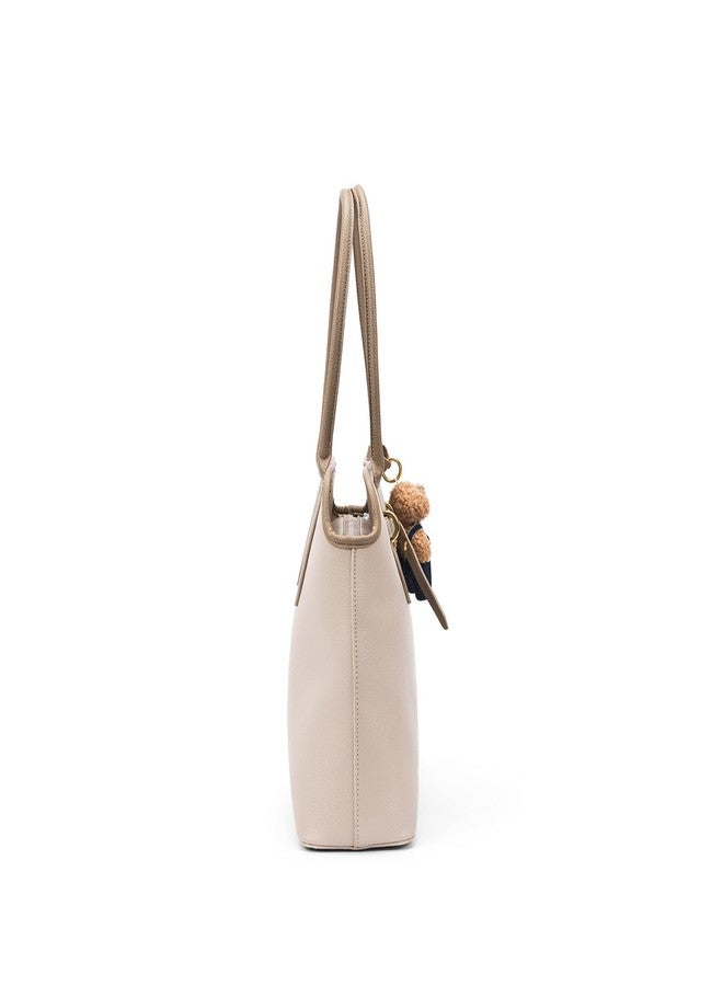 Lino Perros Avril Ivory Beige Tote Bag - Image 3